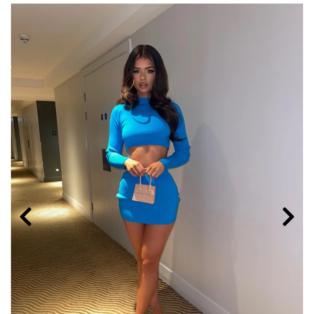 Sorelleuk Tamara two piece Blue Women's Skirt set